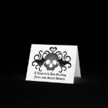 Fanged skull on black, Secret admirer Valentine Cards