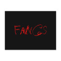 Fangs Autograph Card (comic version) postcards