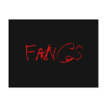 Fangs Autograph Card (comic version) postcards