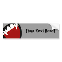 fangs bumper stickers