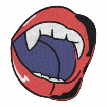 fangs embroidered shirts