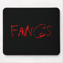 Fangs Mousepad by Quill_And_Me Fangs Mousepad