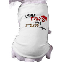 Fangs over Fur Dog T Shirt