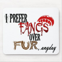 Fangs over Fur Mouse Pads