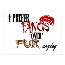 Fangs over Fur Postcards