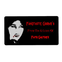 Fangtastic Vampire Kitchen Halloween Baking Label