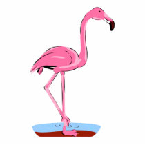 Fanny Flamingo photo sculptures