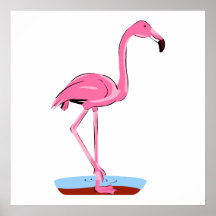 Fanny Flamingo Poster