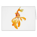 Fantail Goldfish zazzle_card