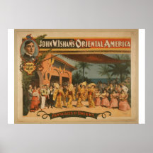 Fantaisies D. Orient, 'John W. Isham's' Vintage Th Poster