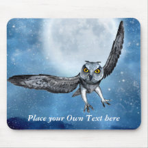 fantasía Mousepad del búho Alfombrillas De Raton