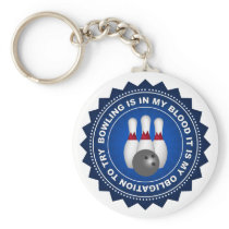 Fantastic Bowling Shield Keychains