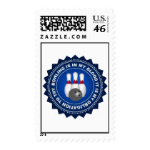 Fantastic Bowling Shield Postage Stamps