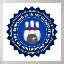 Fantastic Bowling Shield Poster