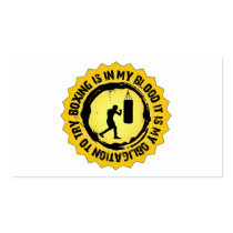 Fantastic Boxing Seal Business Card Templates