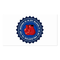 Fantastic Boxing Shield Business Card Template