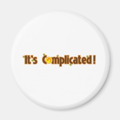 Fantastic Contraption: It's Complicated Fridge Magnet