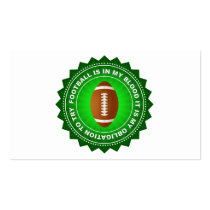 Fantastic Football Shield Business Card