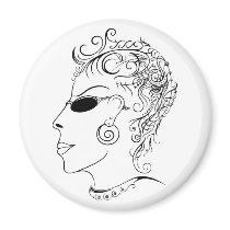Fantastic Lady Magnet by relplus Fantastic Lady Magnet