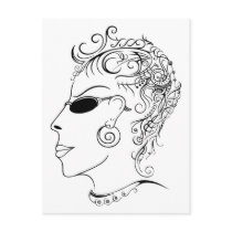 Fantastic Lady Postcard