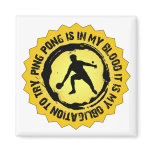 Fantastic Ping Pong Seal Refrigerator Magnet