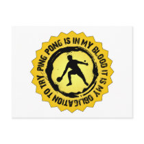 Fantastic Ping Pong Seal Post Card