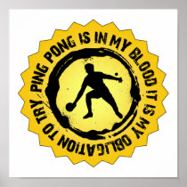 Fantastic Ping Pong Seal Poster