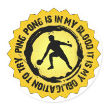 Fantastic Ping Pong Seal Sticker