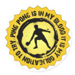 Fantastic Ping Pong Seal Sticker