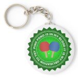 Fantastic Ping Pong Shield Keychains