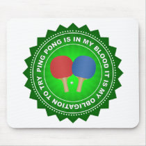 Fantastic Ping Pong Shield Mousepads