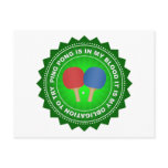 Fantastic Ping Pong Shield Post Card