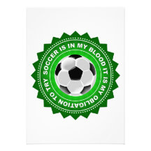 Fantastic Soccer Shield Personalized Invites