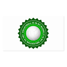 Fantastic Volleyball Shield 2 Business Cards