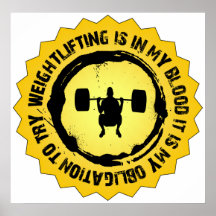 Fantastic Weightlifting Seal Poster