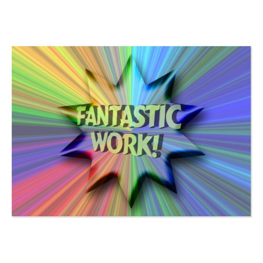 Fantastic Work ACEO Trading Card Business Card Templates (front side)