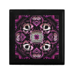 Fantastical Purple Kaleidoscope Jewelry Boxes