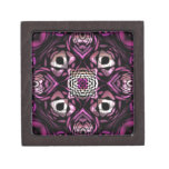 Fantastical Purple Kaleidoscope Premium Keepsake Box