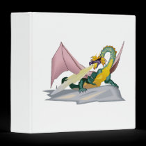 Fantasy Angry Fire Breather Dragon binders