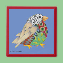 Fantasy Art Bird Magnet magnets