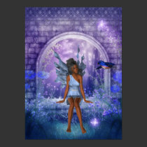 Fantasy Art Poster BlueBird Girl posters by Darling_Gifts Fantasy Art Poster BlueBird Girl posters