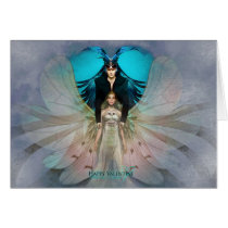 Fantasy Art Valentine Greeting Card cards