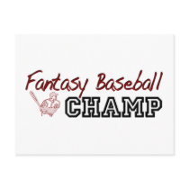 Fantasy Baseball Champ postcards by worldsfair Fantasy Baseball Champ postcards