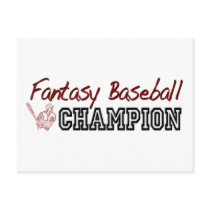 Fantasy Baseball Champion postcards by worldsfair Fantasy Baseball Champion postcards
