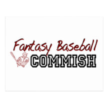 Fantasy Baseball Commish Post Cards