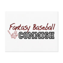 Fantasy Baseball Commish postcards by worldsfair Fantasy Baseball Commish postcards