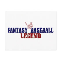 Fantasy Baseball Legend Post Cards