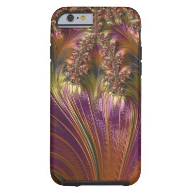 Fantasy Beautiful Swirling Stripe Colorful Fractal Tough iPhone 6 Case