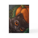 FANTASY BLACK CAT - HALLOWEEN Card by BY_CYRA FANTASY BLACK CAT - HALLOWEEN Card