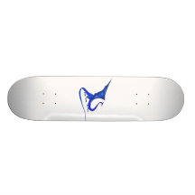 Fantasy blue Dragon Custom Skate Board